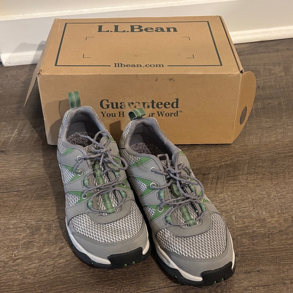 L.L. Bean Women's Athletic Shoes in Gray and Green